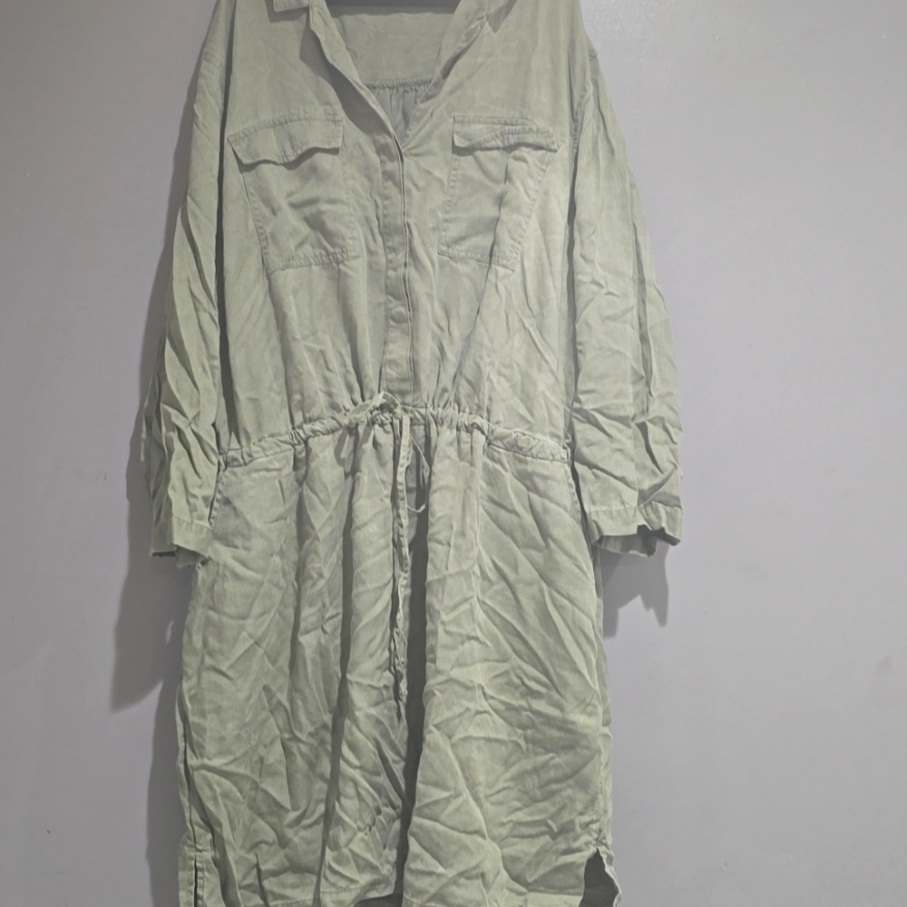 Old Navy Long Sleeve Shirt Dress, Lightweight Casual, Plus Size